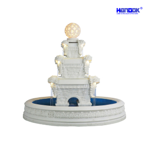 Large Home & Garden Decoration LED Lighting Sandstone Water Fountain